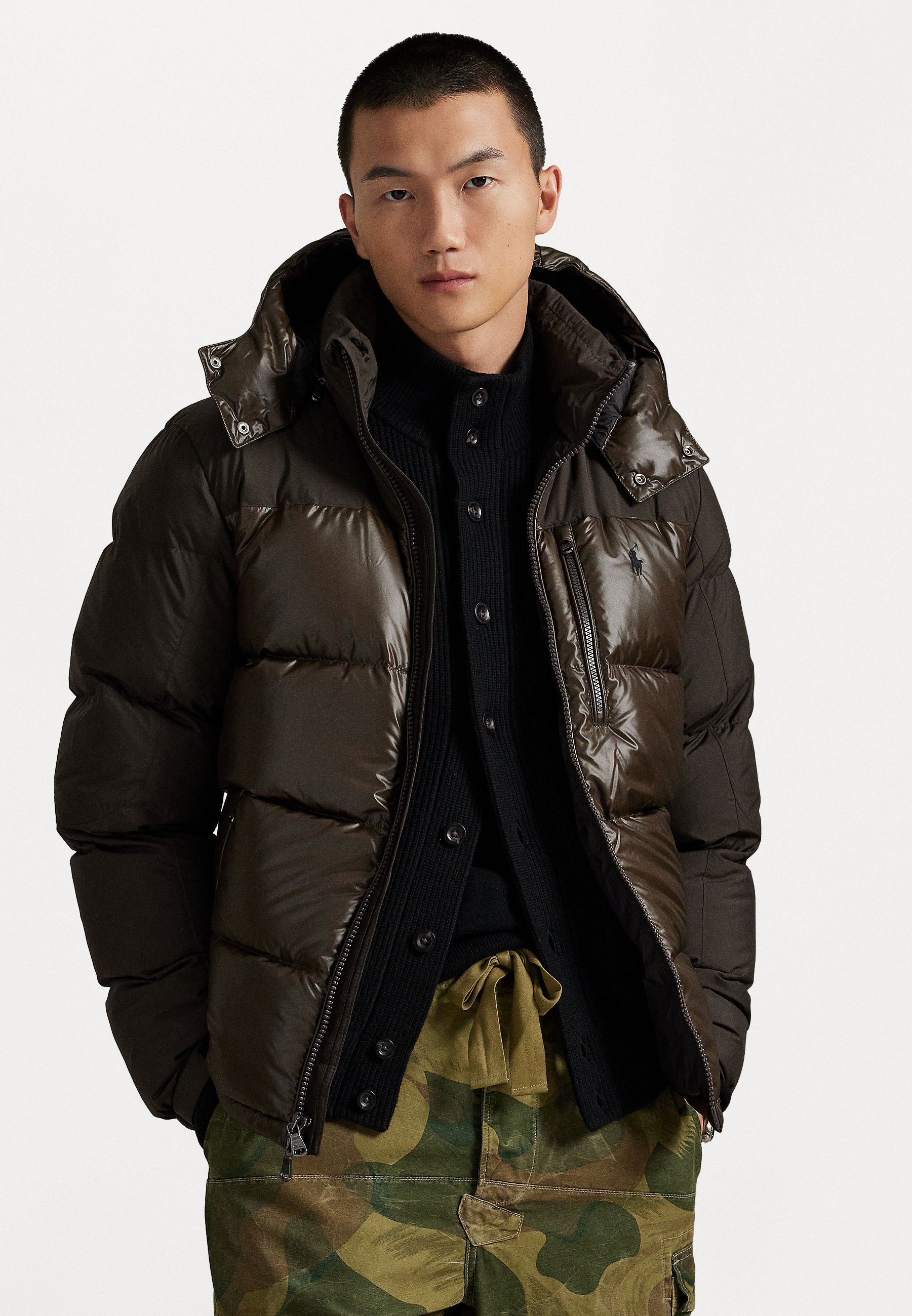 Polo Ralph Lauren THE GORHAM DOUBLURE BI-TON - Veste d'hiver - marron antique mat/brillant