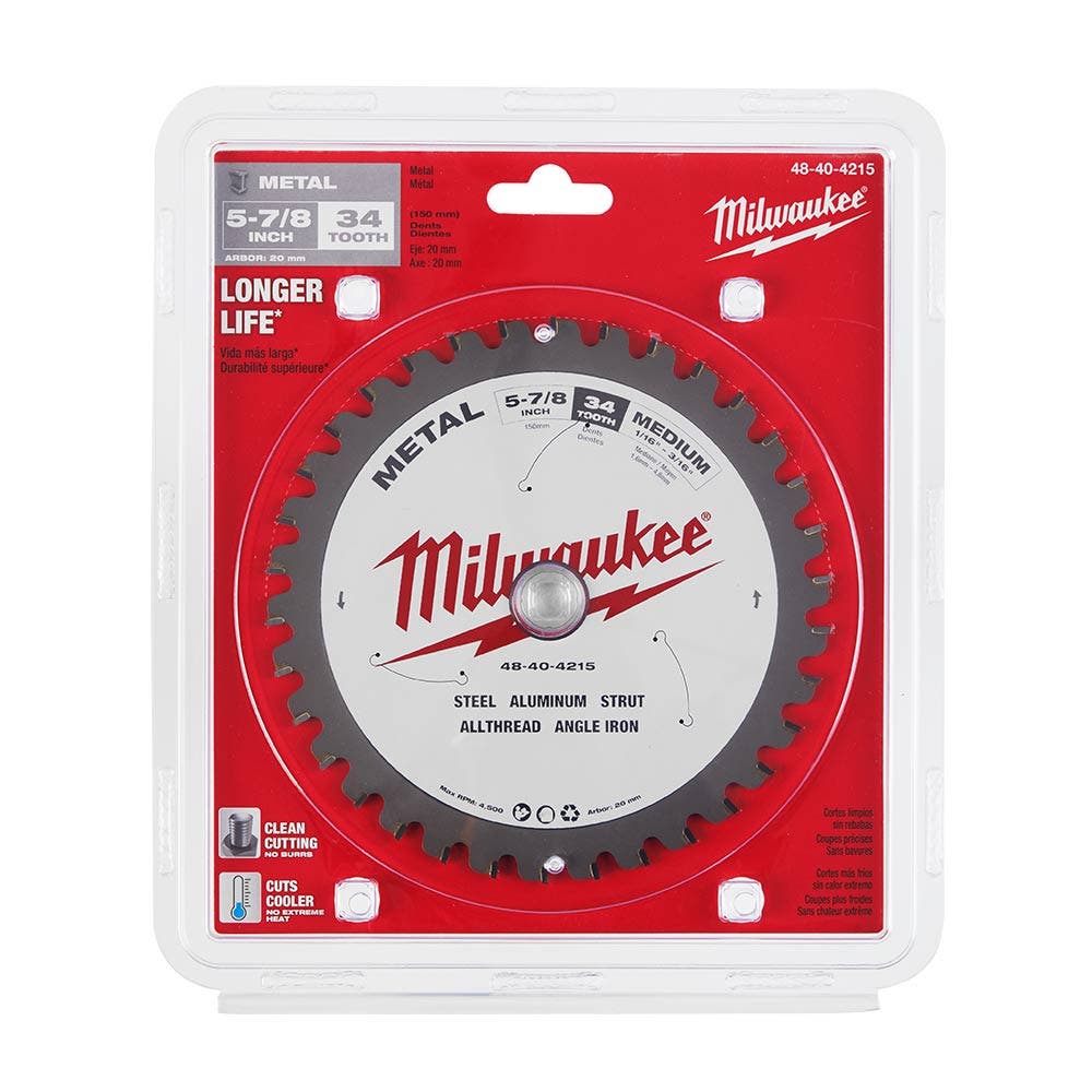 MILWAUKEE 149 mm 34T metallsirkelsagblad 48404215