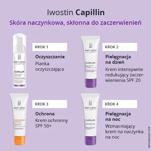 Iwostin Capillin Oczyszczająca pianka na naczynka