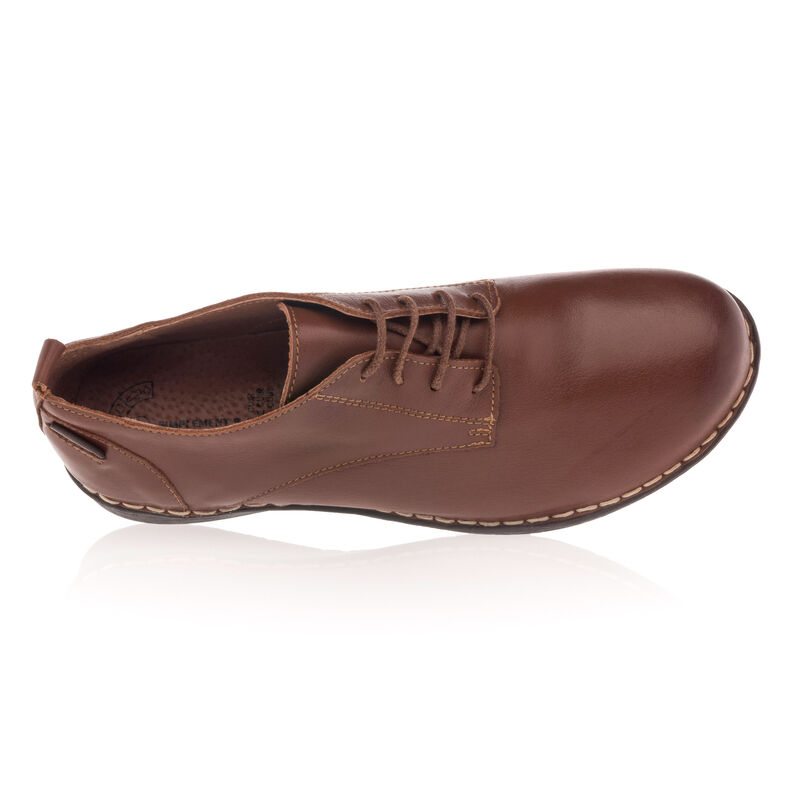 Brązowe buty sznurowane damskie / buty typu derby