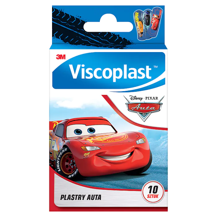 Viscoplast Auta, Plastry dla dzieci, 7,2x2,5cm