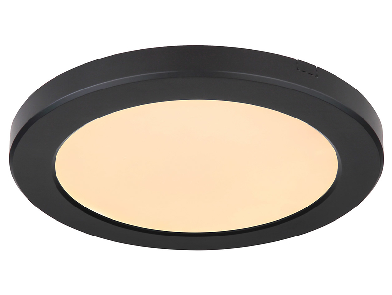 Plafon Lasse LED 22 cm akrylowy czarny