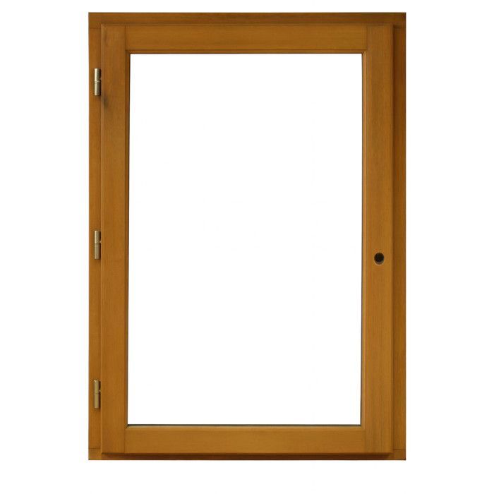 Ventana de madera, 1 hoja, 60 cm de alto x 60 cm de ancho, apertura hacia la izquierda.