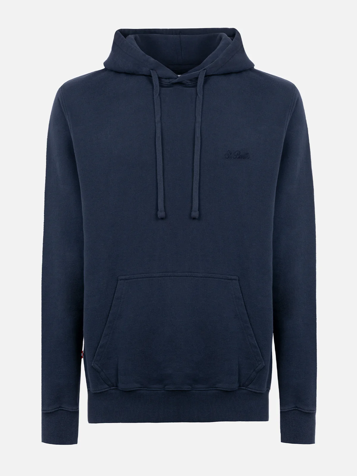 Tribeca herensweatshirt in marineblauw met St. Barth-logo
