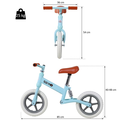  Bicicleta de equilíbrio Homcom