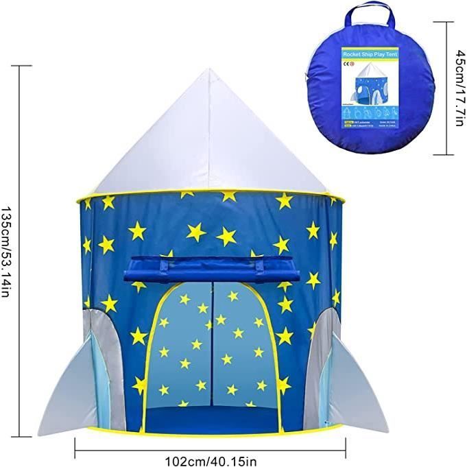 Tente pour Enfant - AMOUNE - Cabane Intérieure - Portable - Sac de Transport - Mixte