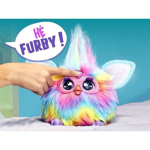 Furby Tie Dye, 15 accessoires, interactief pluche speelgoed voor meisjes en jongens, spraakgestuurde animatronic, geschikt voor kinderen vanaf 6 jaar.