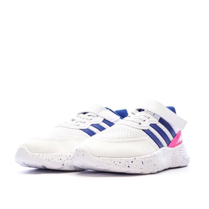 Sneakers Adidas Nezzed da ragazza, bianche, blu e rosa