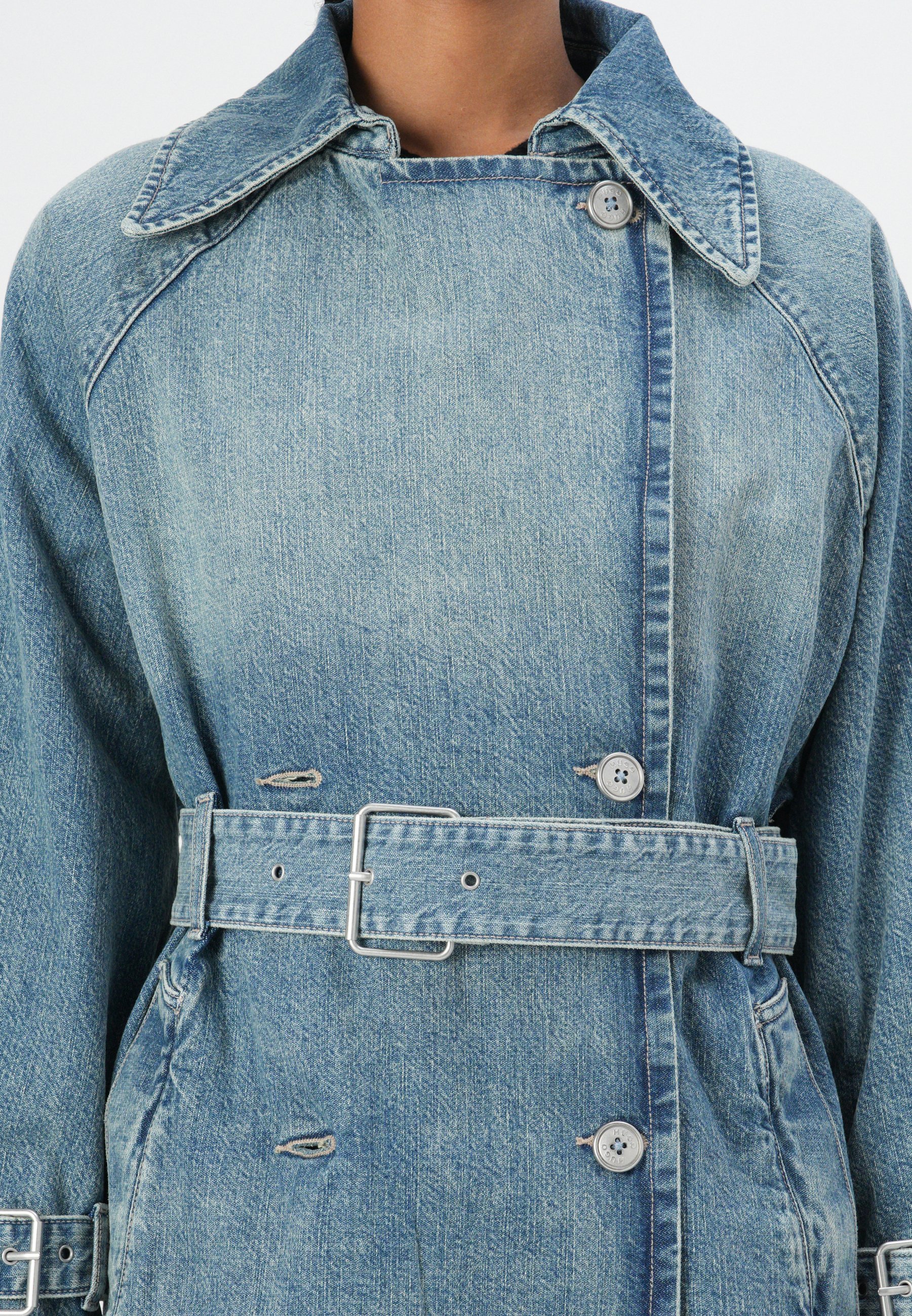 HUGO GARENA - Trenchcoat - Hellblau