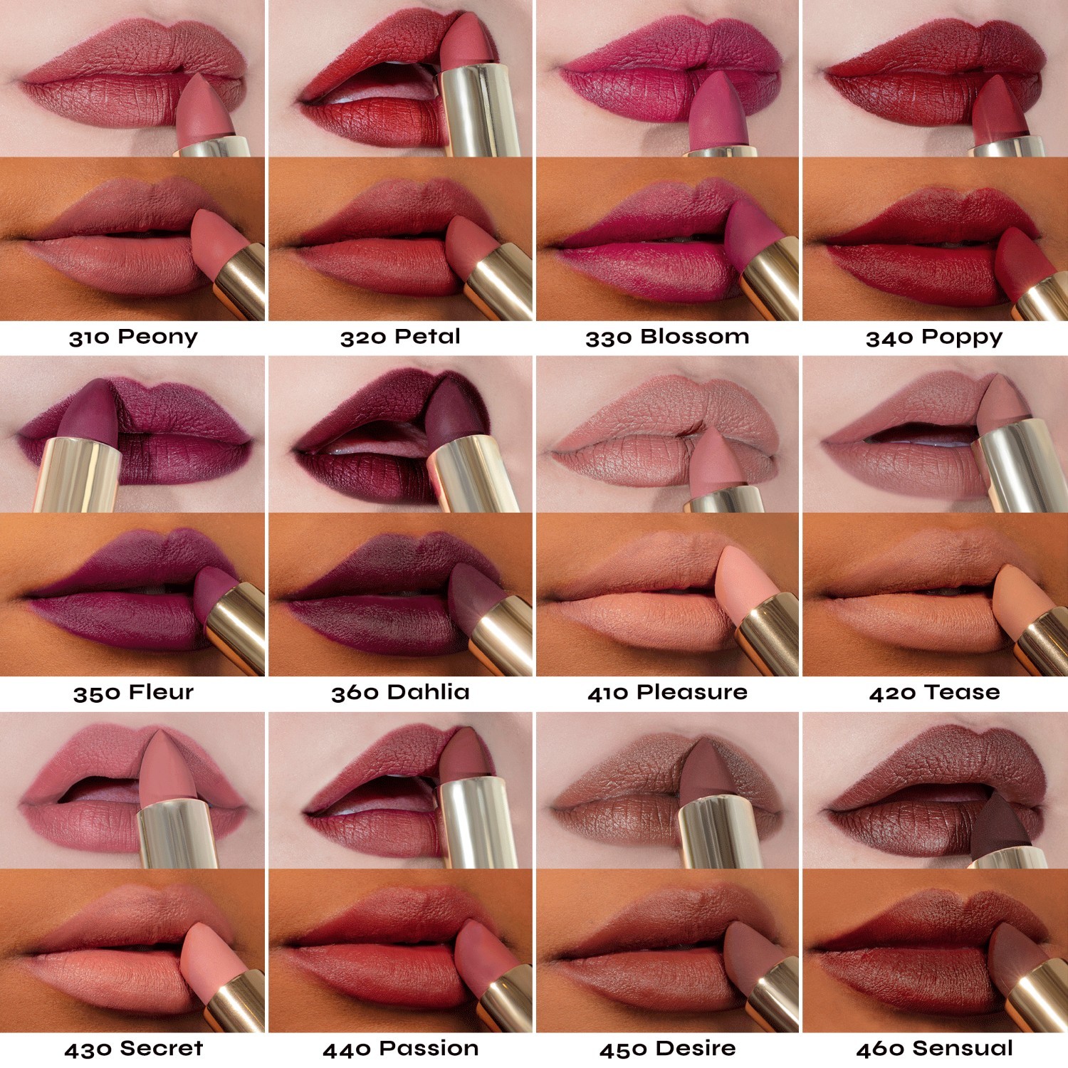 Milani lūpu krāsa Color Fetish matēta, tumši brūna - 4 g