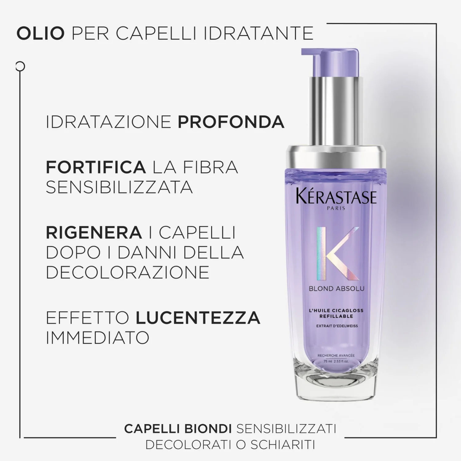 Blond Absolu L'Huile Cicagloss - Olio Capelli Styling & Finish, Olio Capelli