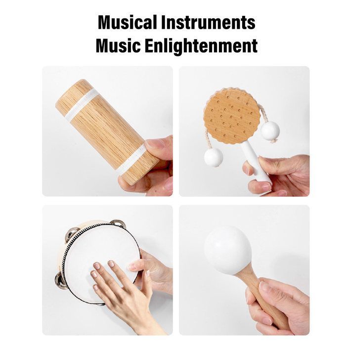 SALALIS Instrumento musical infantil de madera, juguete de actividades para niños.