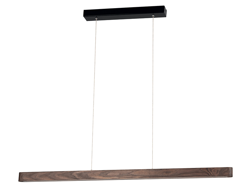 Lampa wisząca Forestier LED drewniana brązowa