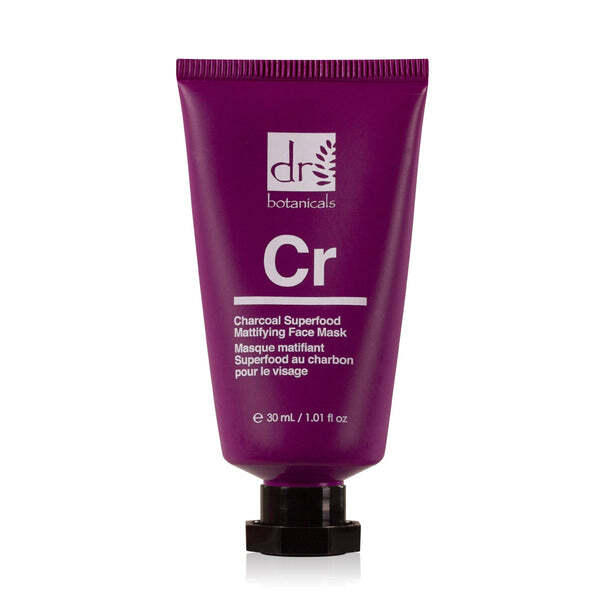 Dr. Botanicals Charcoal Superfood Matující pleťová maska 30ml