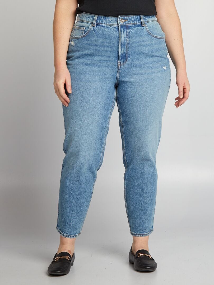 Calça jeans flare/bootcut de cintura alta - AZUL