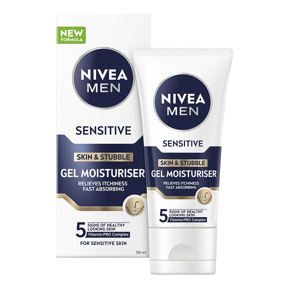 Gel hidratant pentru ten sensibil și barbă 50 ml - NIVEA