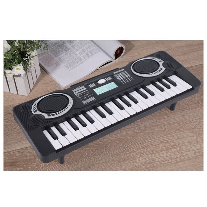 Teclado electrónico, piano eléctrico para niños principiantes, teclado de ordenador con 37 teclas y 2 modos.