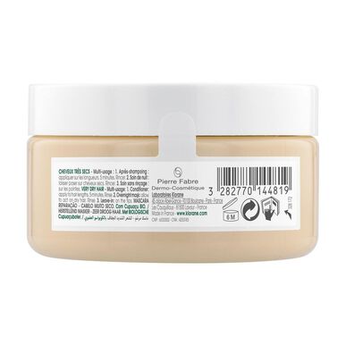 Klorane Cupuaçu korjaava naamio erittäin kuiville hiuksille, Luomu Cupuaçu naamio vaurioituneille hiuksille, 150 ml