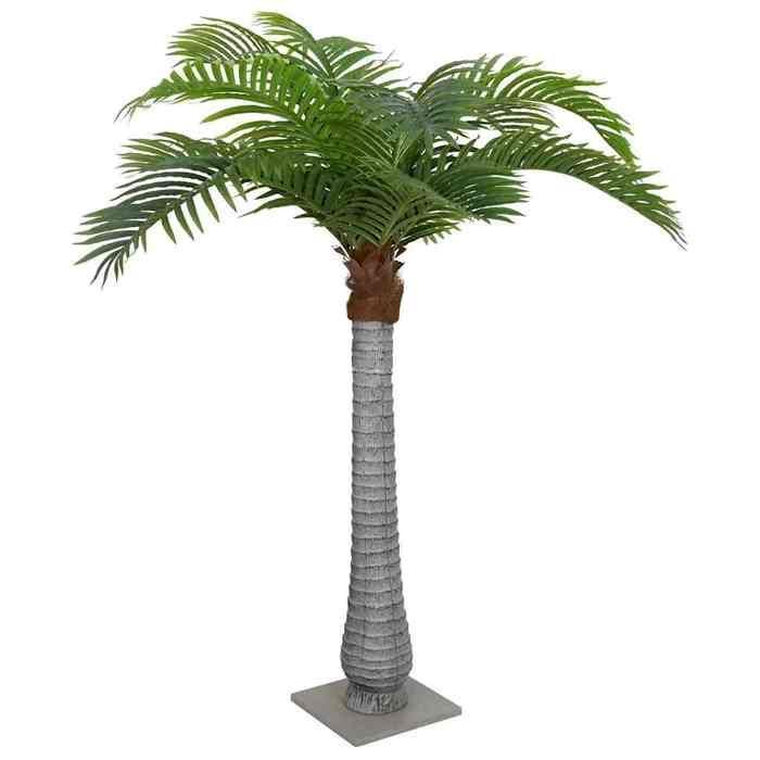 vidaXL Palmier artificiel 15 feuilles 200 cm vert, plante artificielle, arbre artificiel, palmier, fausse plante, faux arbre