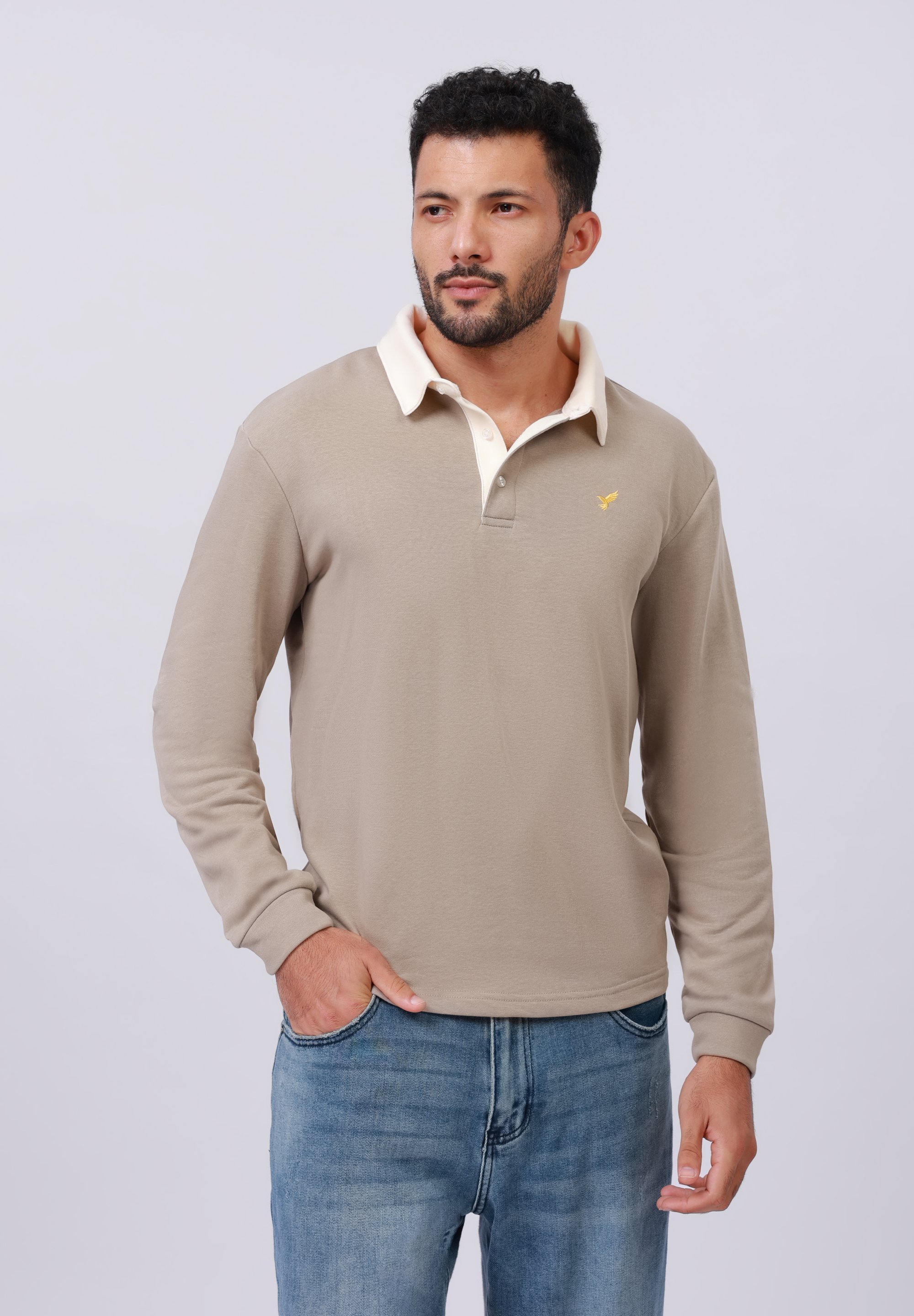 Sweat-shirt Pier One - marron/écru