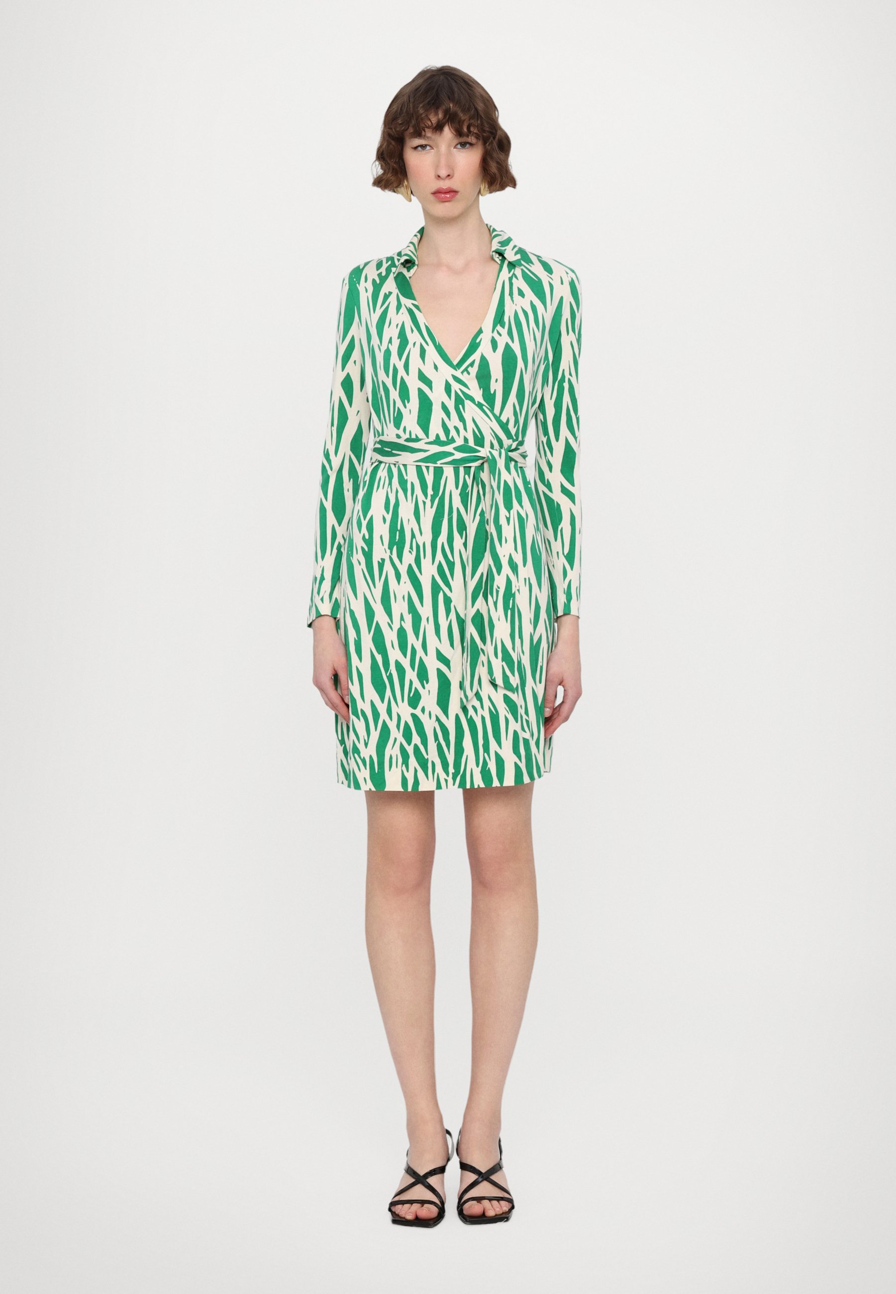 Diane von Furstenberg JEANNE WRAP DRESS - Dagjurk - takgroen