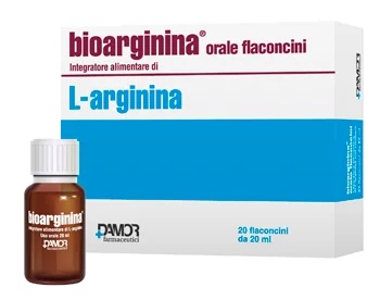 DAMOR FARMACEUTICI Bioarginina 20 frascos de 20 ml Energia física e mental
