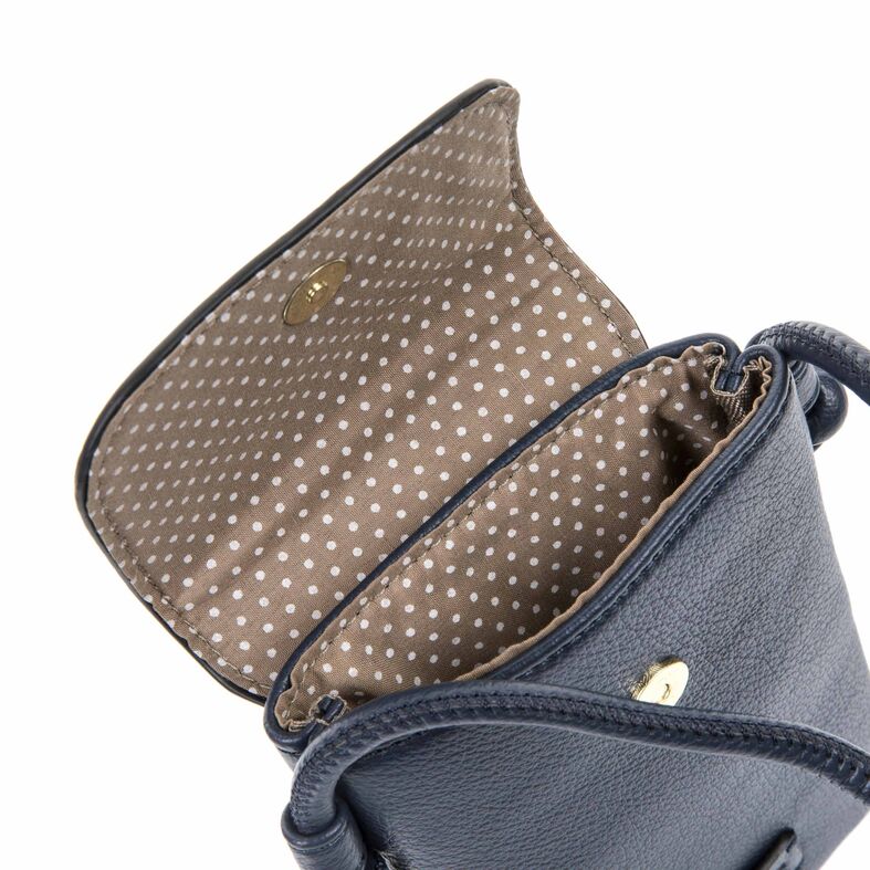 Dámská modrá crossbody kabelka