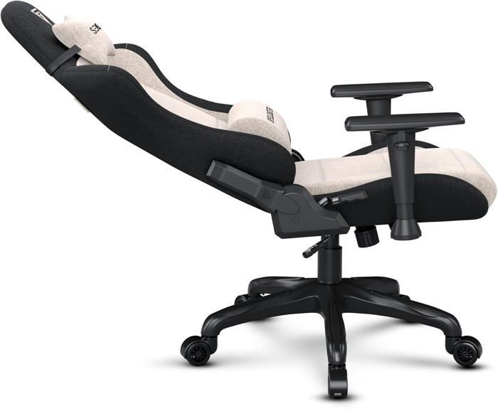 Gamingstoel - SENSE7 - Spellcaster FUKU - Premium Alcantara - Ergonomisch - Beige-Zwart