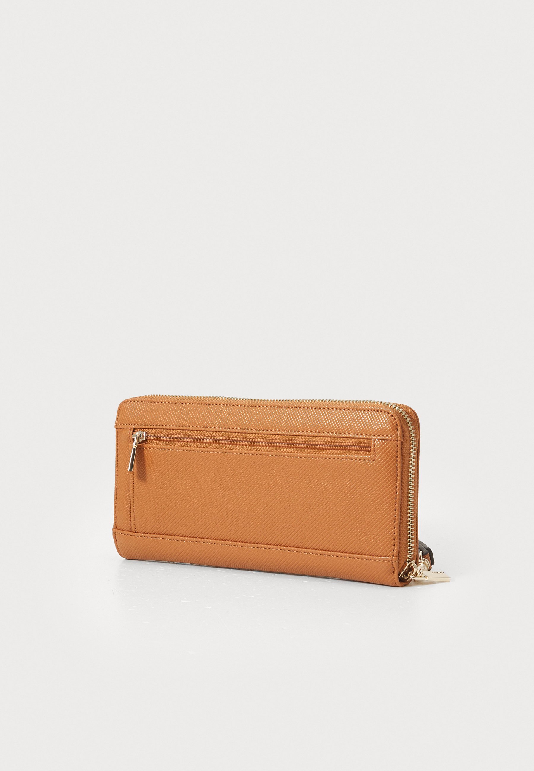 Guess LAUREL LARGE ZIP AROUND - Portemonnee - licht cognac