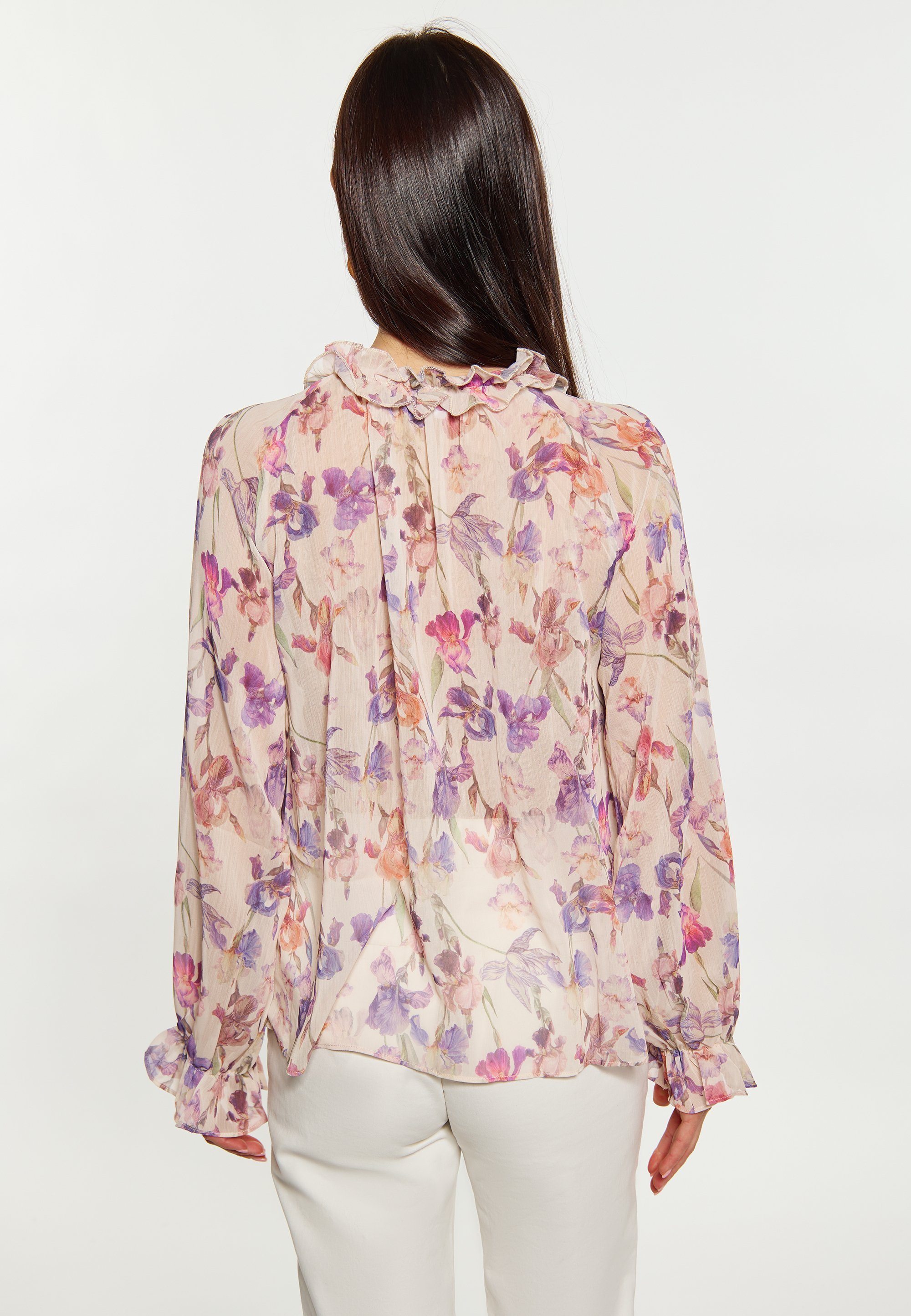 usha Blouse - creme mehrfarbig