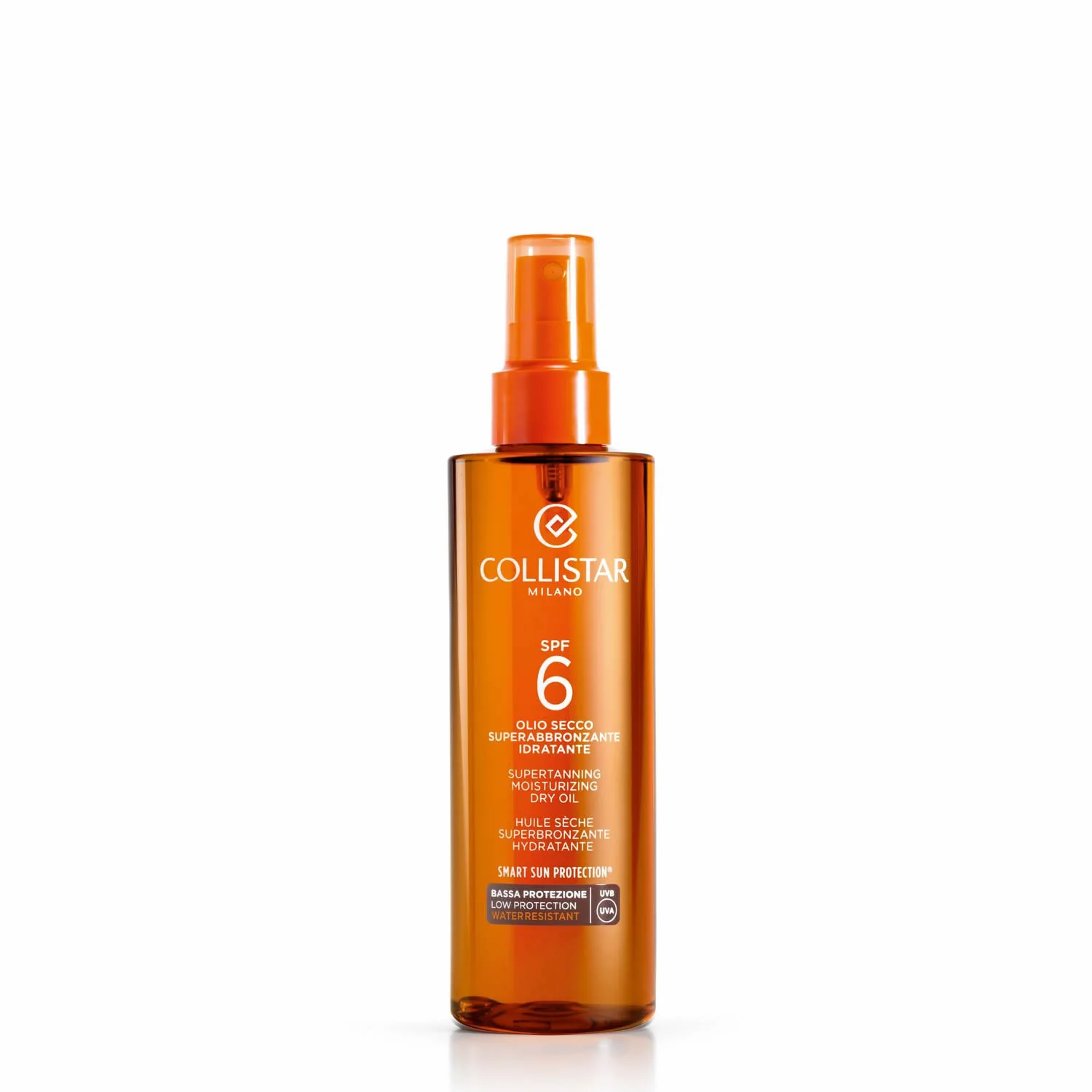 Abbronzatura Olio Idratante Superabbronzante SPF6 - Olio solare corpo bassa prot., Spray solare corpo bassa prot.