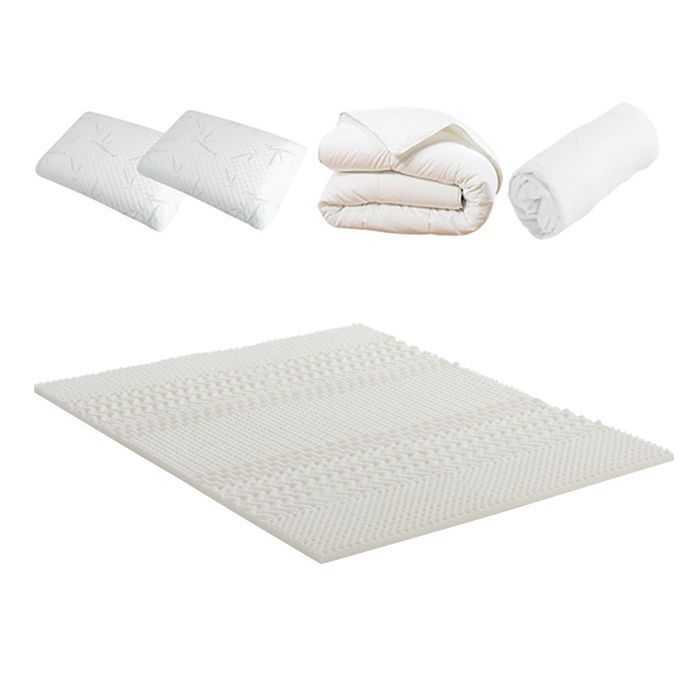 Sweet Dreams Pack: Mattress Topper + Mattress Protector + Duvet + Pillows 140x190/200 cm