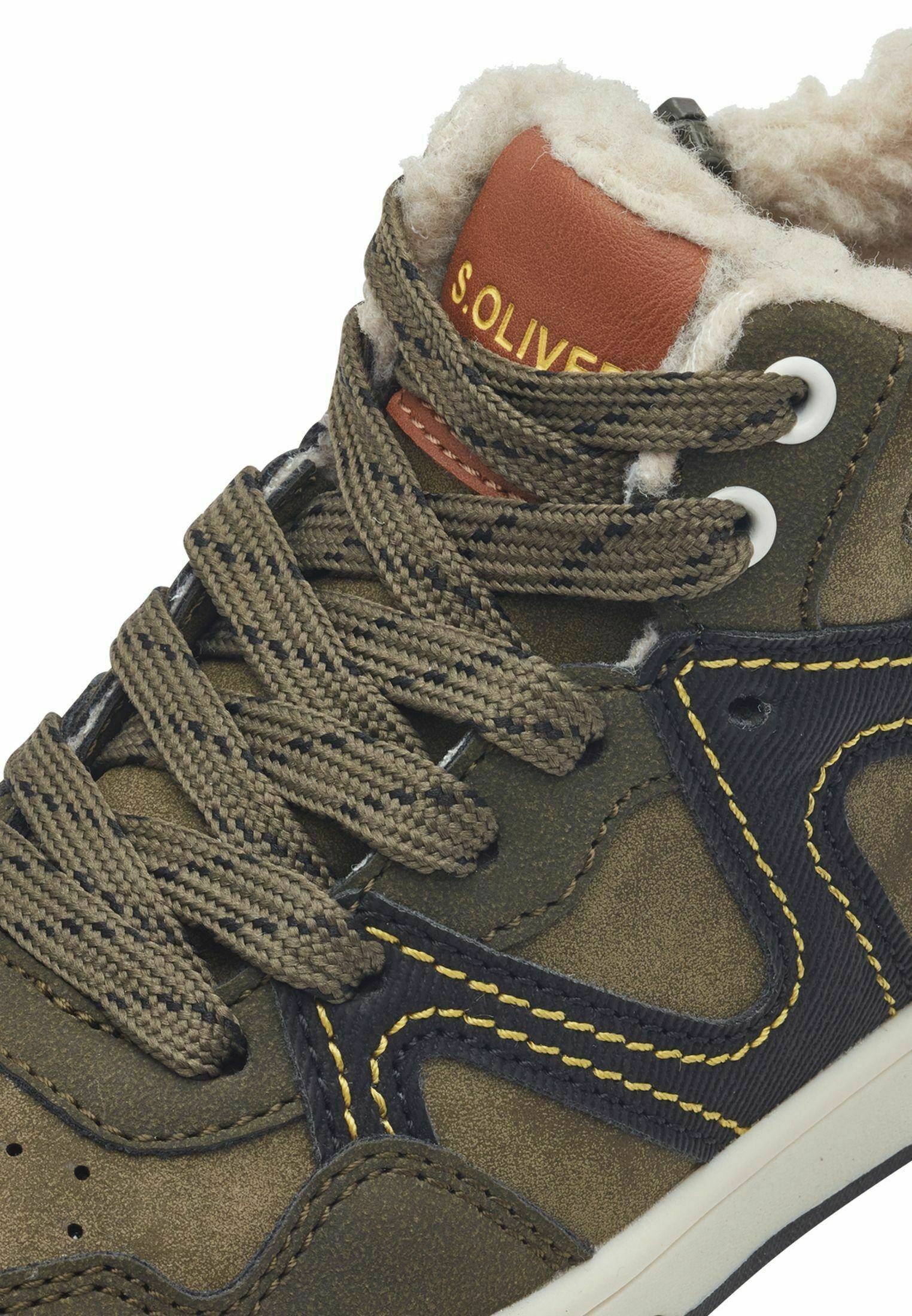 Stivaletti stringati s.Oliver - kaki