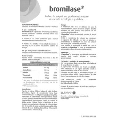 Bromilase Suplemento Reforço Sistema Imunitário      20 comprimidos 20 comprimidos
