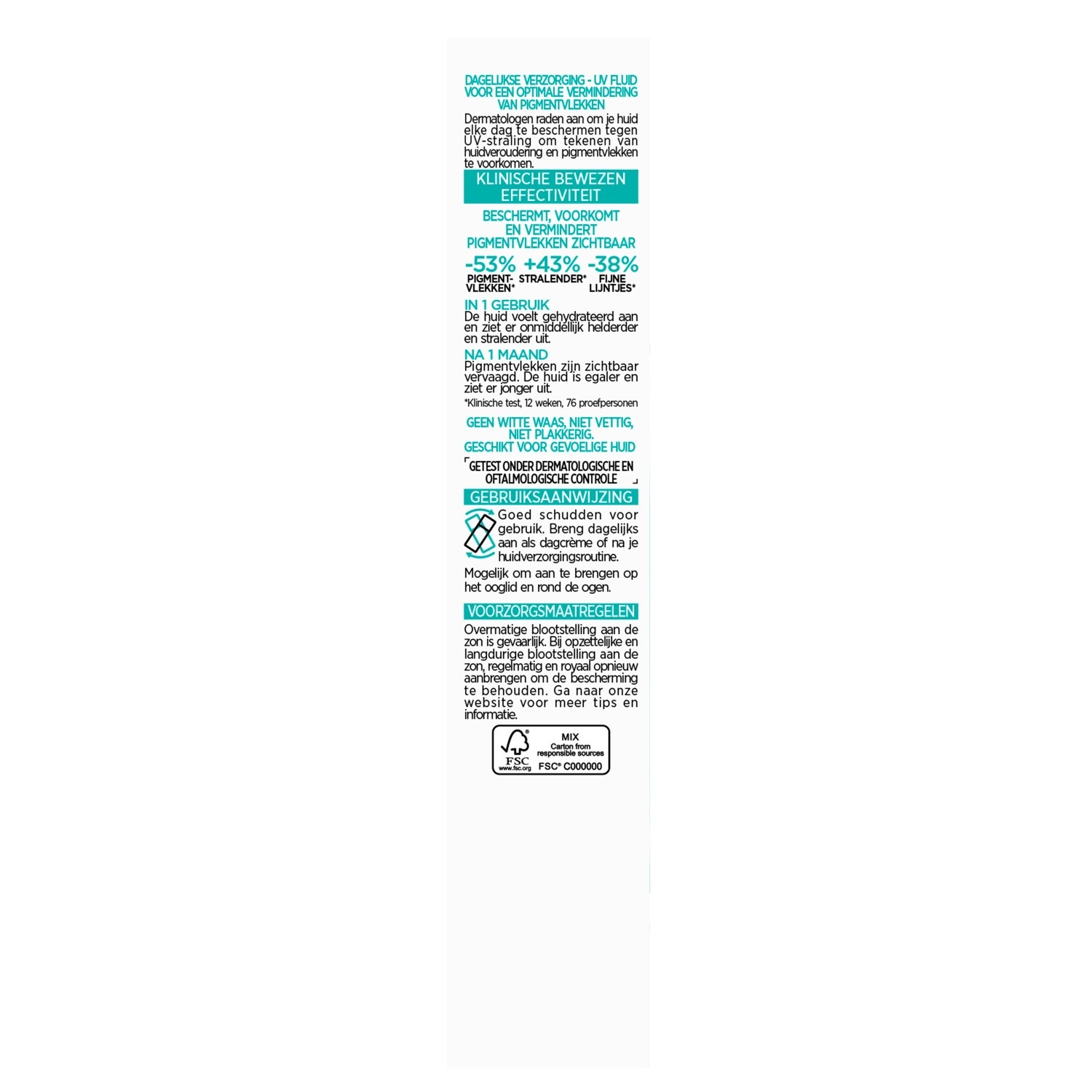 L'Oréal Paris Bright Reveal Crema Facial Fluida Antimanchas con Protección UV SPF 50+ - 50 ml