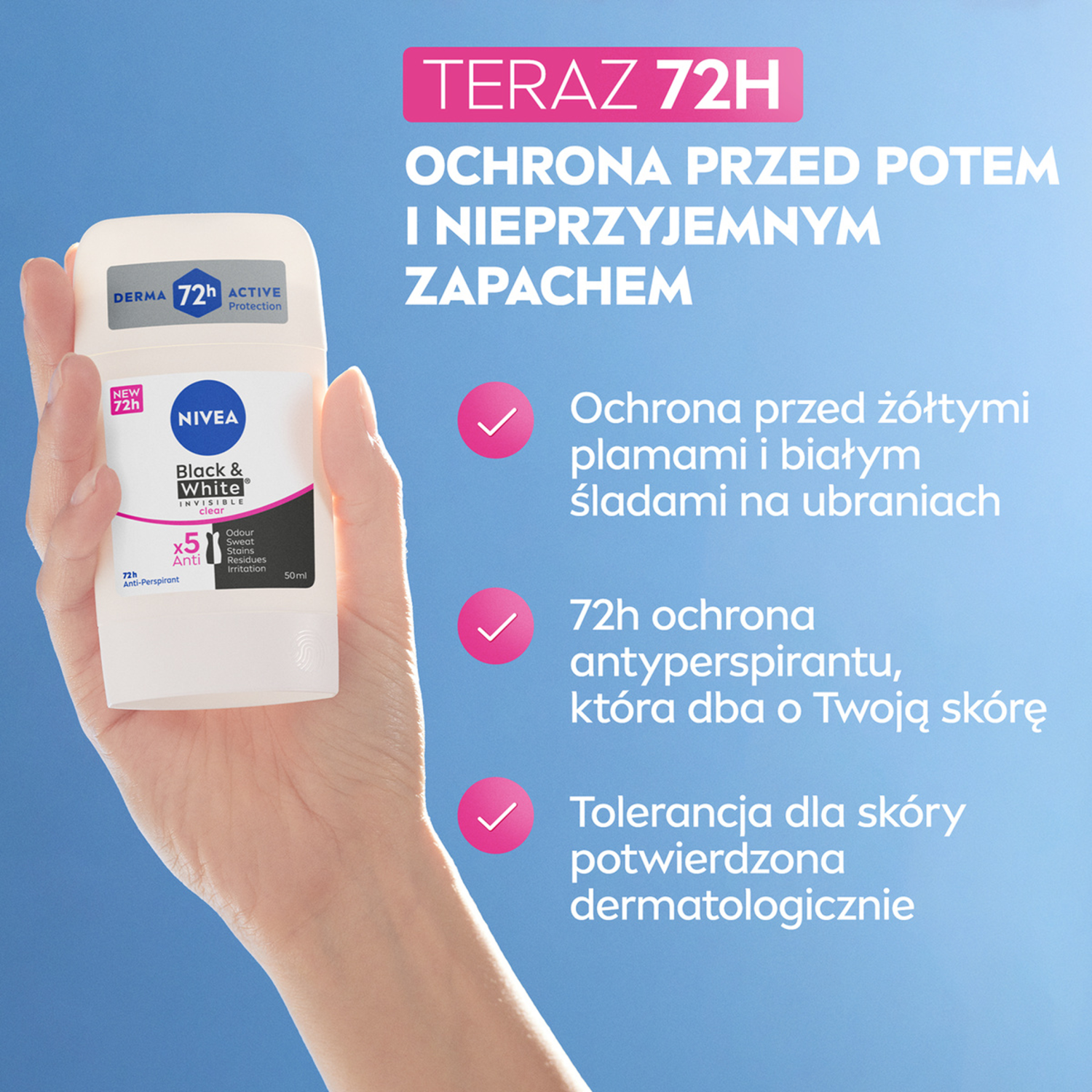 Nivea Svart og Hvit Klar