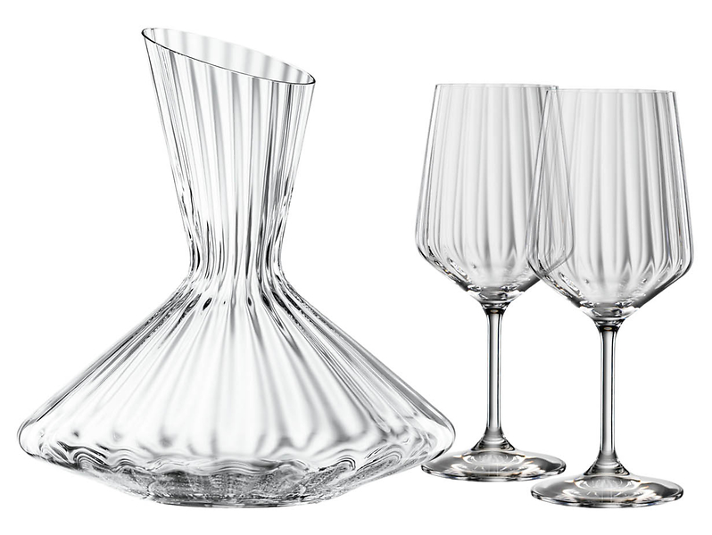 Zestaw do wina kryształ Lifestyle 2 kieliszki 630 ml i karafka 2.9 l