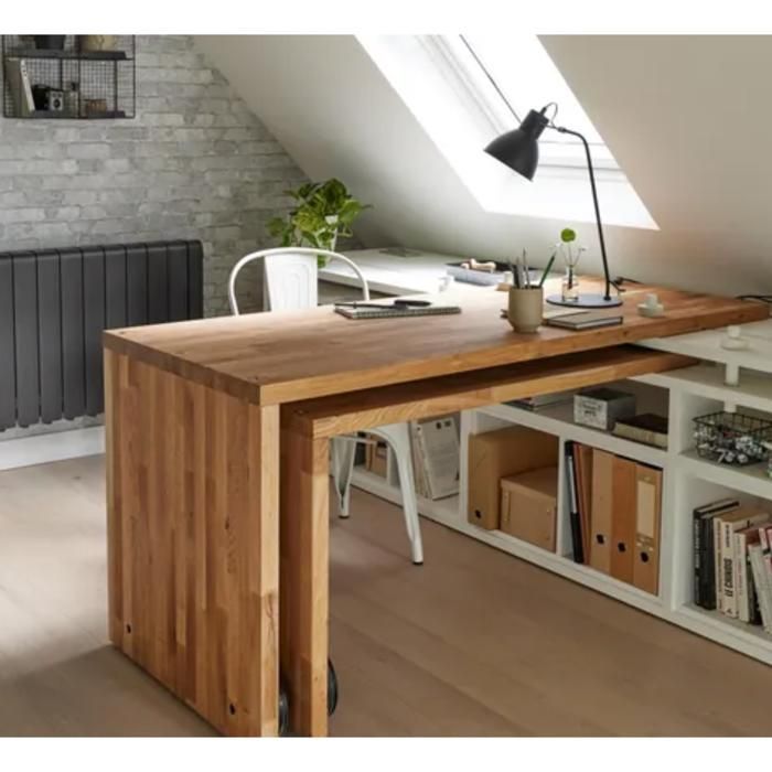 Solid acacia worktop, oiled, laminated, L.250 x W.65 cm, Thickness 36 mm
