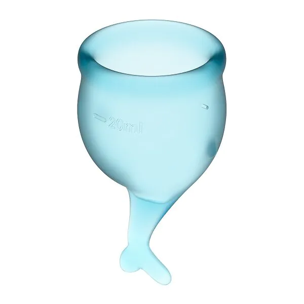Satisfyer Feel Secure Menstrual Cup Light Blue