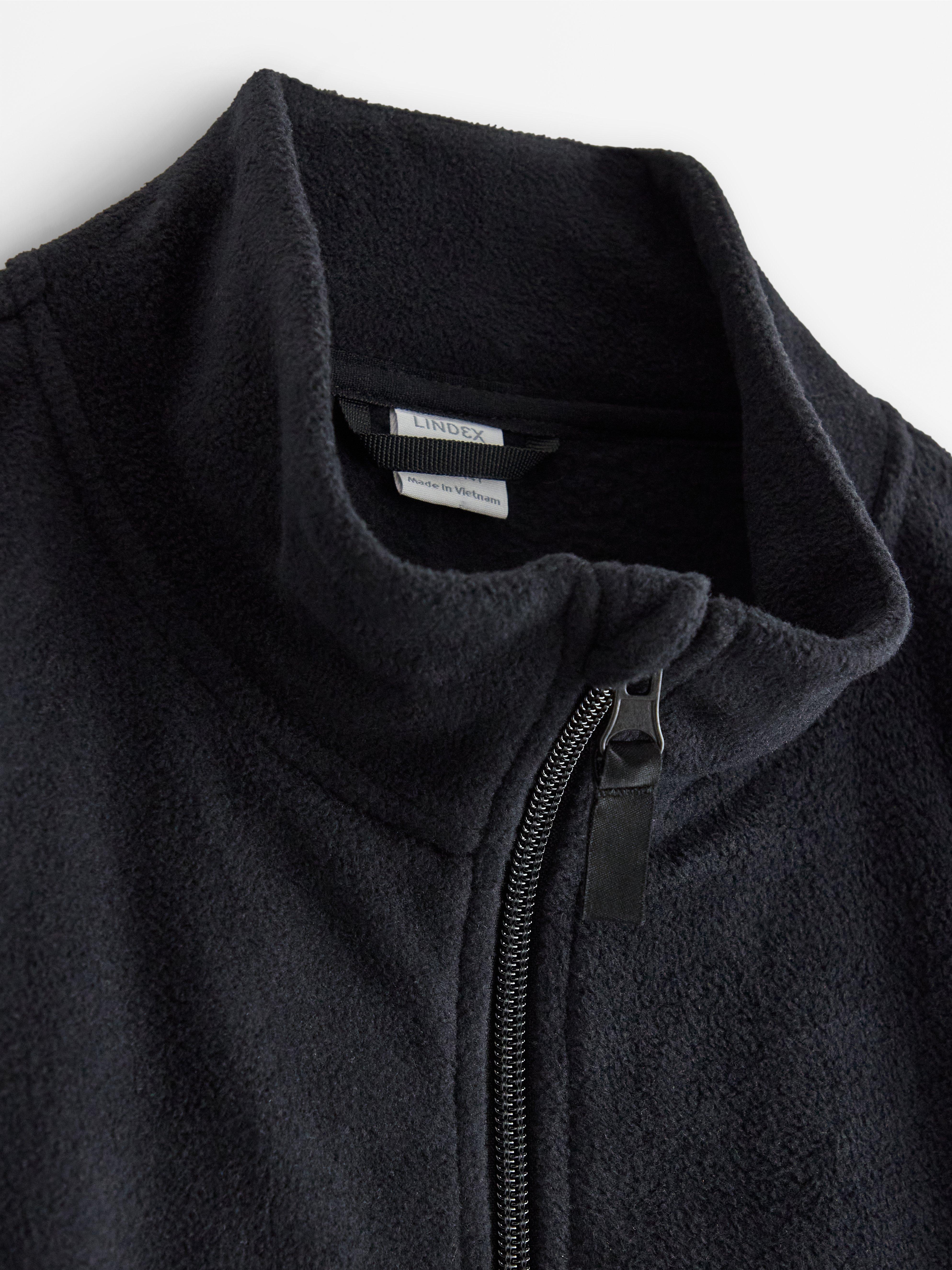Jacket i fleece černá