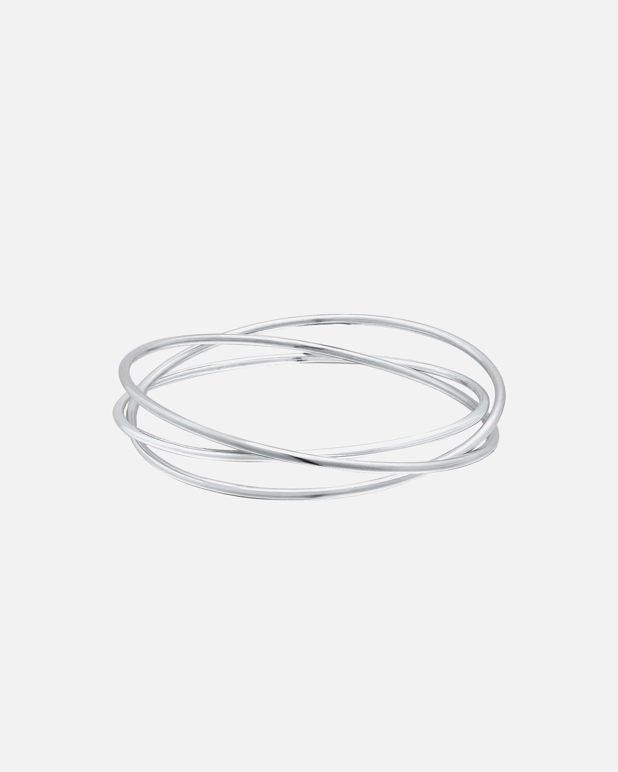 Elli PREMIUM Bracelet pour dames Triple entrelacé classique tricolore en argent sterling 925 plaqué or