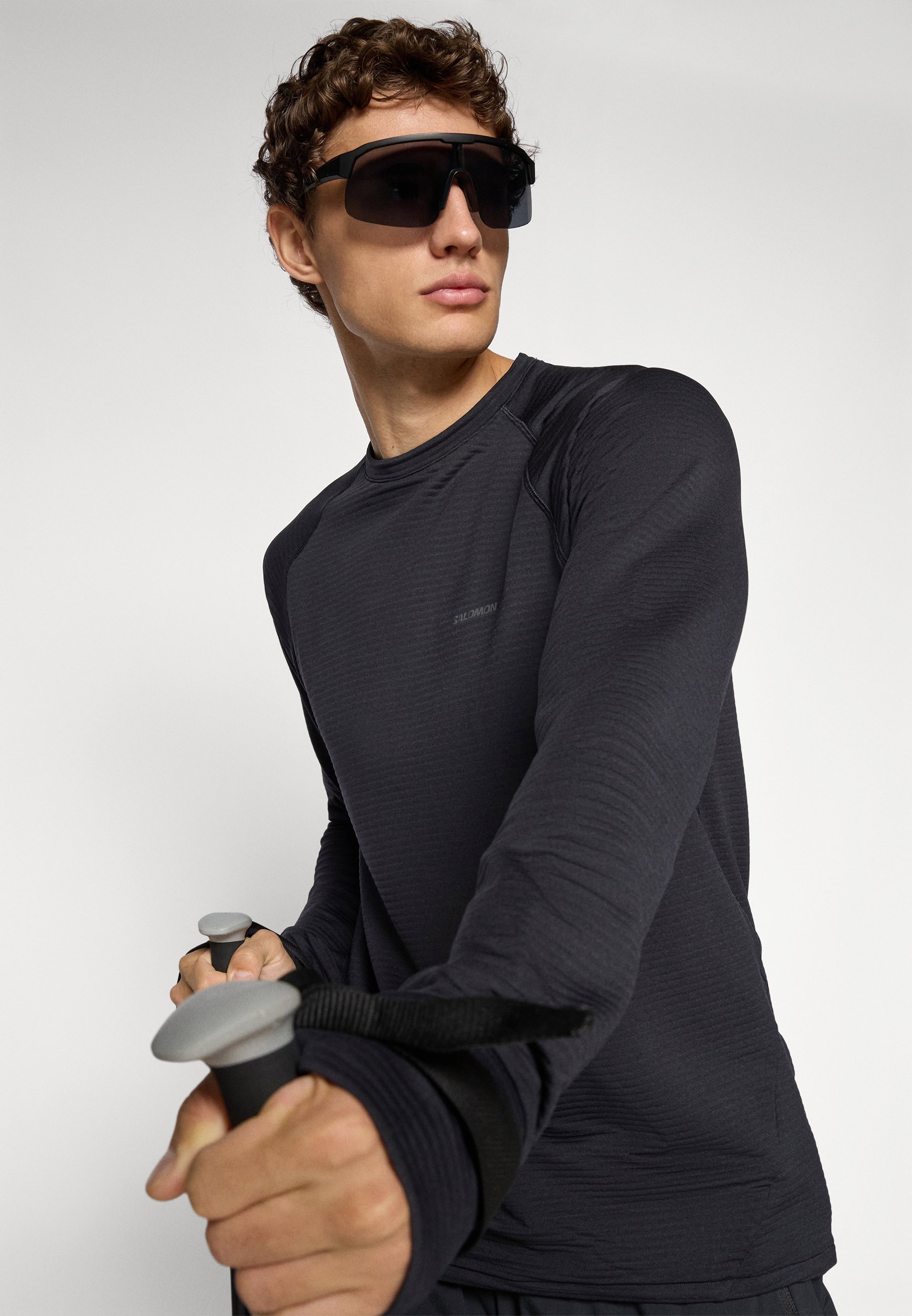 Salomon LIGHTWARM - Felpa - nero intenso