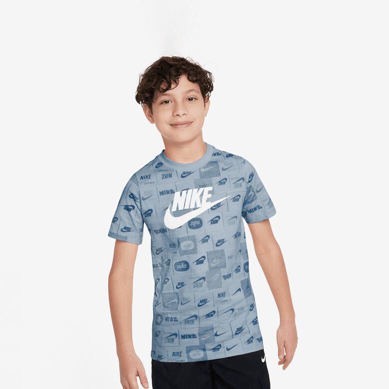 Sportswear Club T-shirt met all-over print, merkproduct.