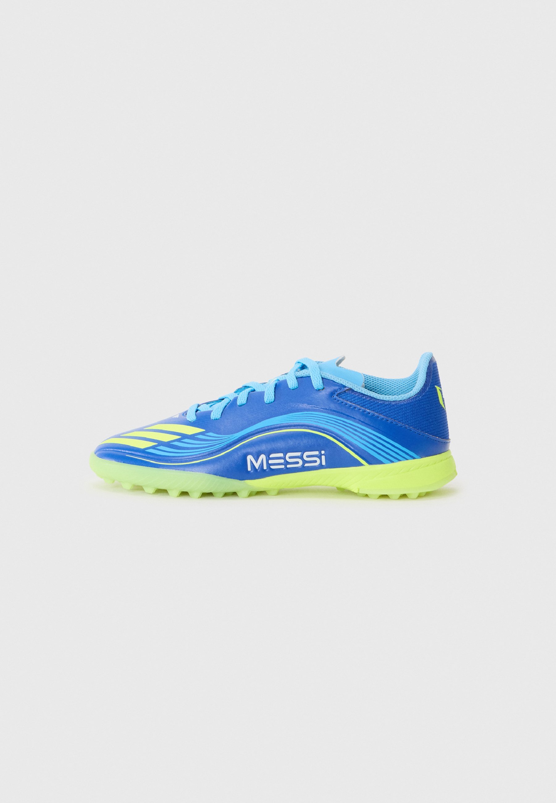 adidas Performance F50 UNISEXE - Chaussures de football pour terrain synthétique - bleu roi/jaune solaire