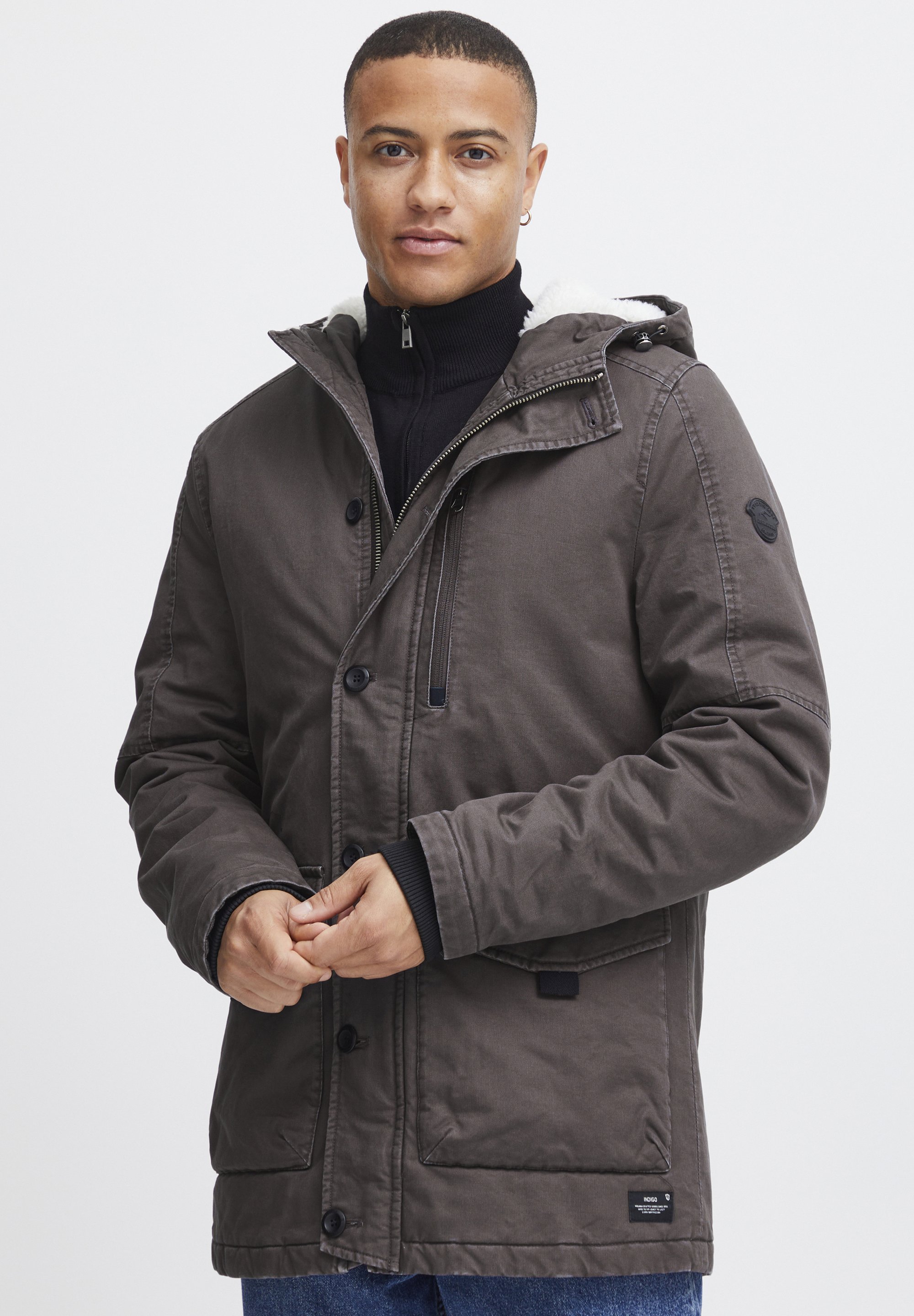 INDICODE JEANS IDHempe - Parka - Dunkelgrau