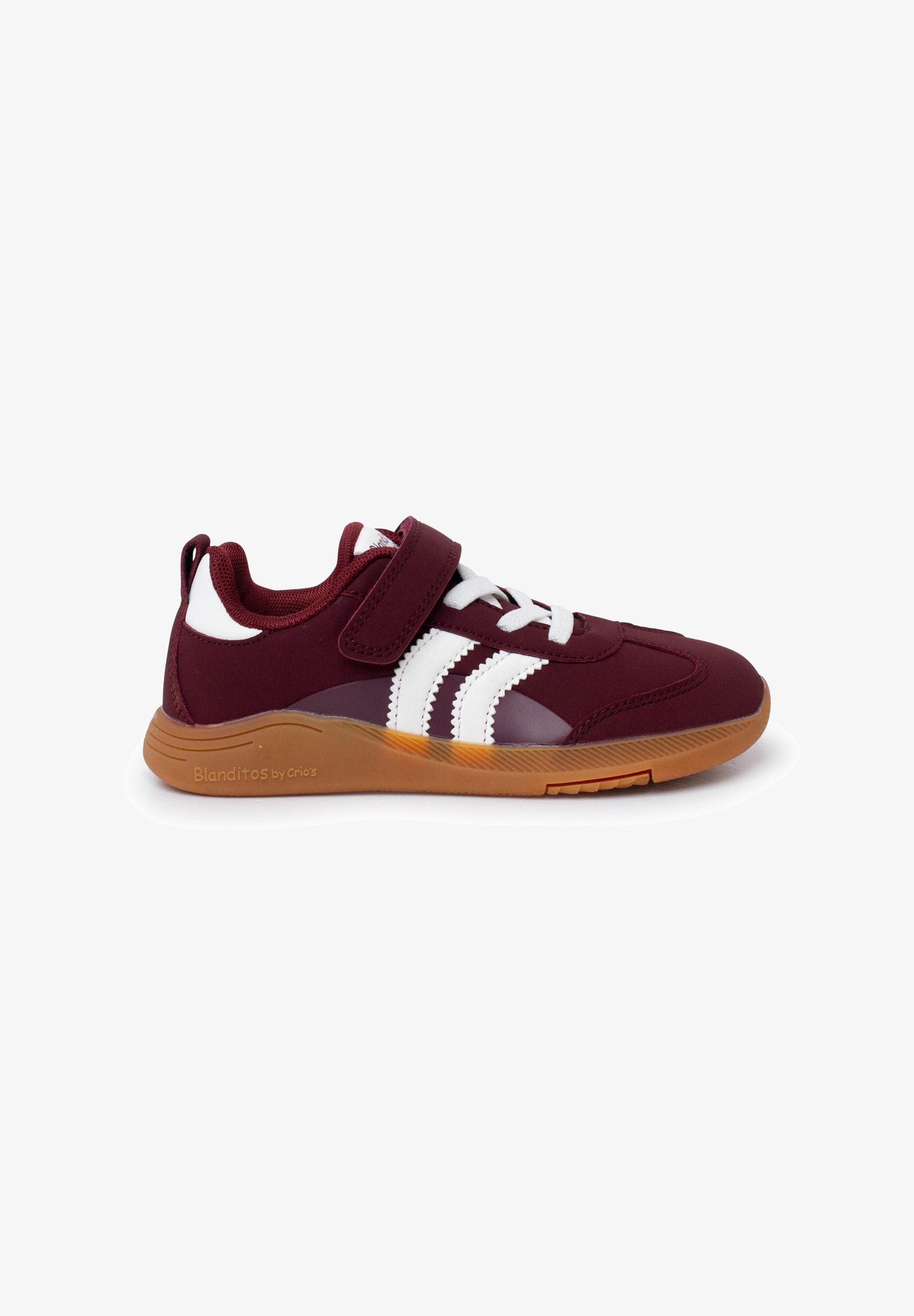 Pisamonas Babyschuhe – Burdeos und Weiß