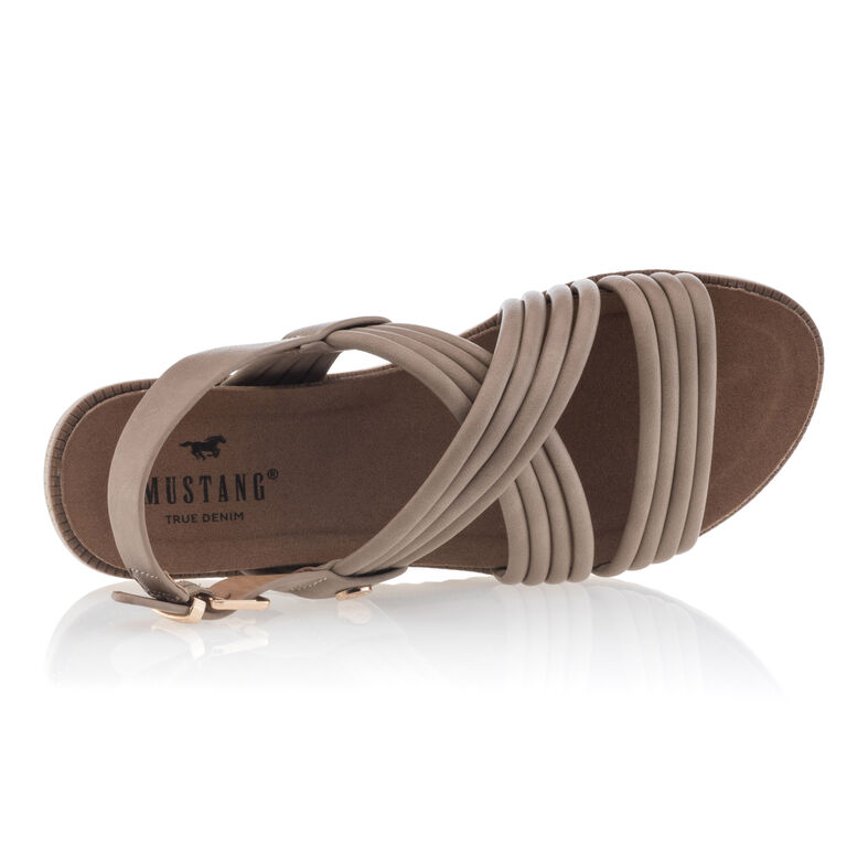 Beige sandaler / sko med åpen tå til dame