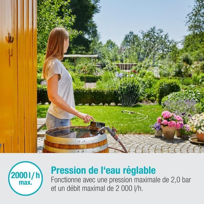GARDENA 2000/2 18V P4A regenwateropvangpomp (batterij niet inbegrepen)
