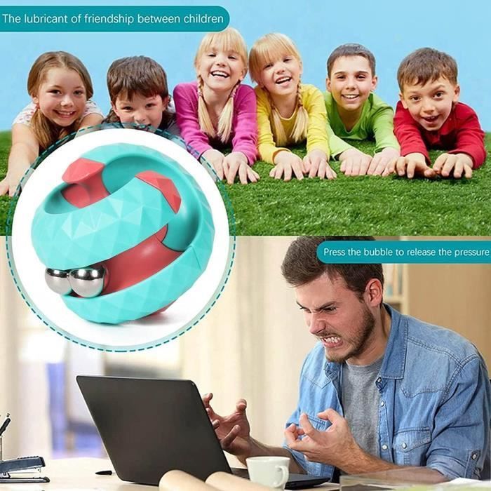 Cube rotatif boule orbite boule labyrinthe  Hand Spinner Jouets sensoriels Soulagement de l'anxiété et du stress Jouet gyroscopique