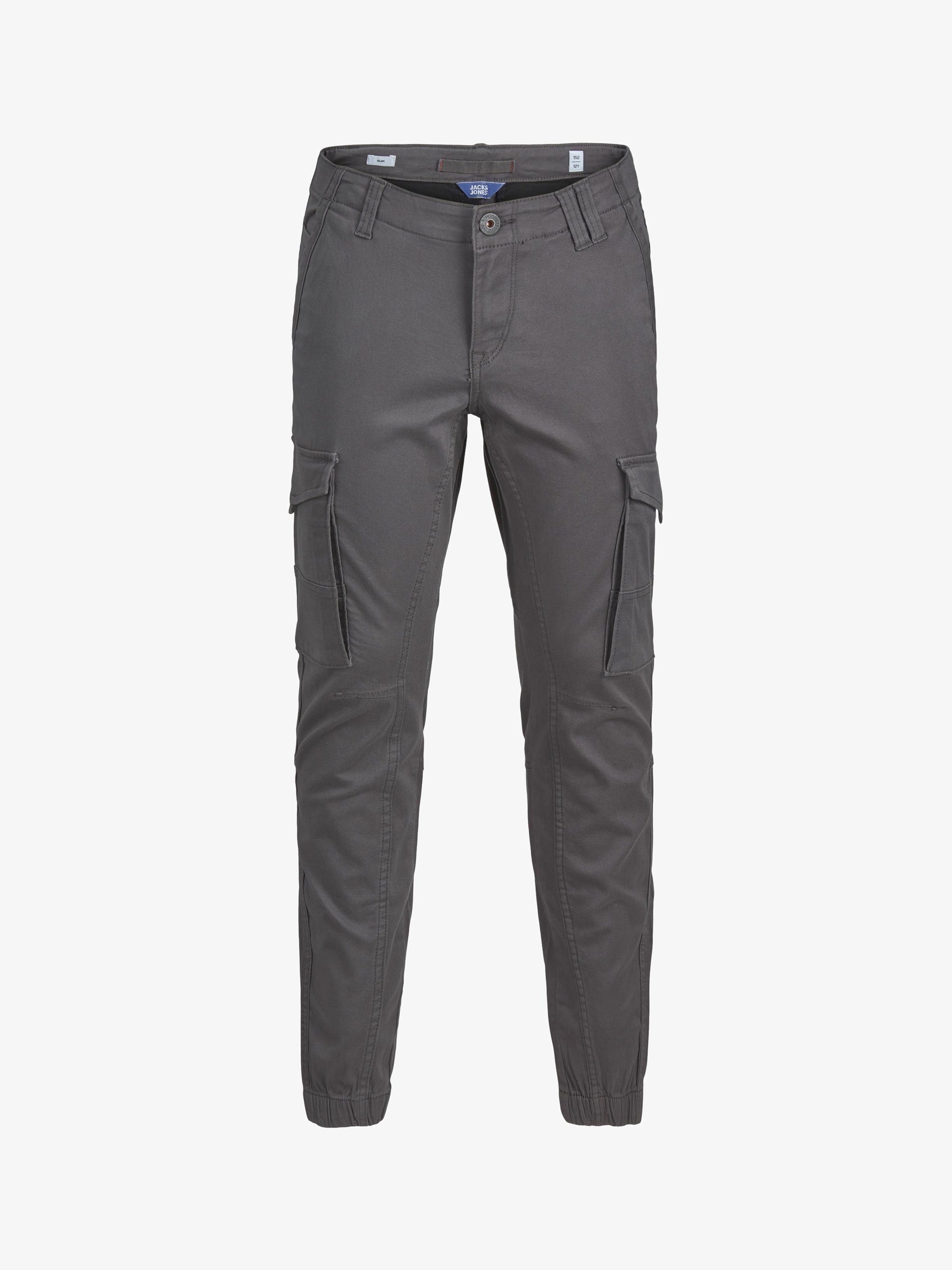 Jack & Jones Junior JJIPAUL JJFLAKE - Pantaloni cargo - asfalto